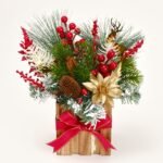 Center Piece - Festive Red Elegance