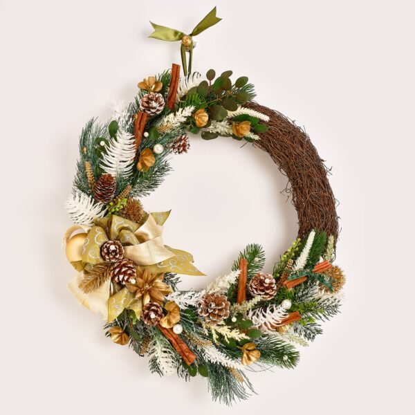 Handcrafted Winter Theme Christmas Wreath