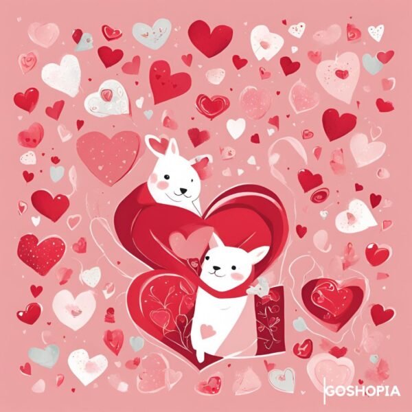 Cute rabbits Free Valentine eCard