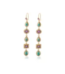 Amethyst & Turquoise Aurora Earrings