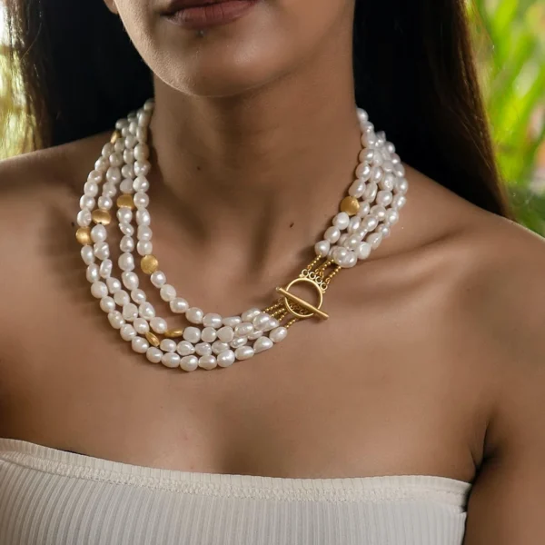 Multi Strand Pearl Symphony Necklace