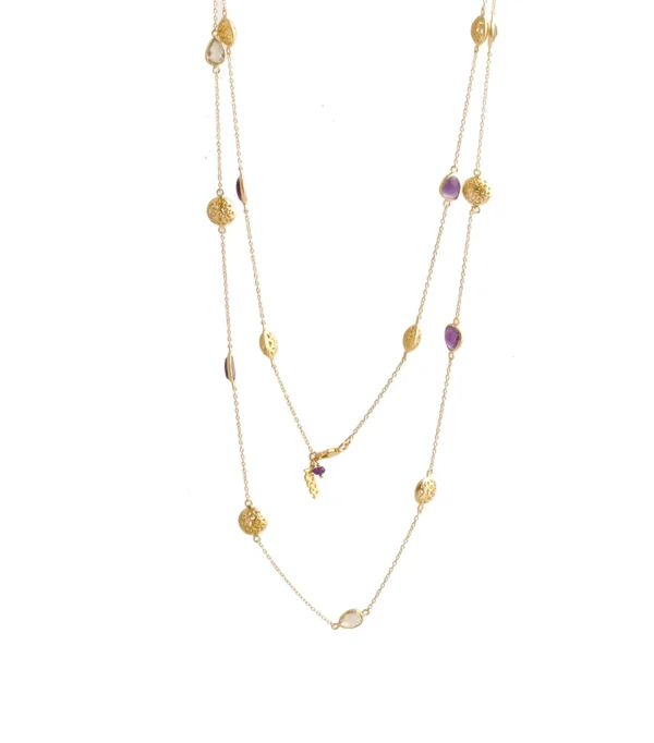 Gemstone Jaali Necklace